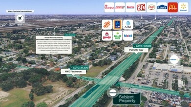3695 NW 167th St, Opa Locka, FL - AÉRIEN Vue de la carte