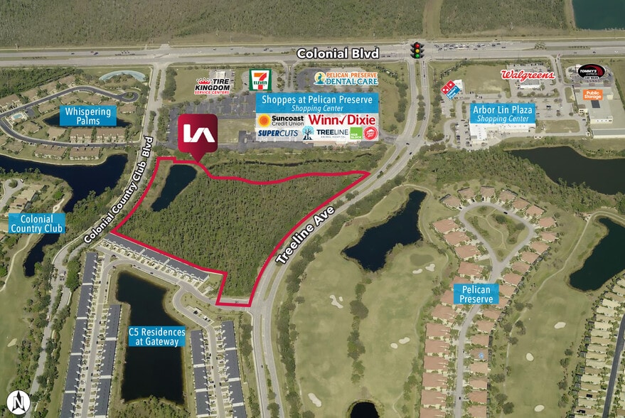 Treeline Ave, Fort Myers, FL à vendre - Aérien - Image 2 de 7
