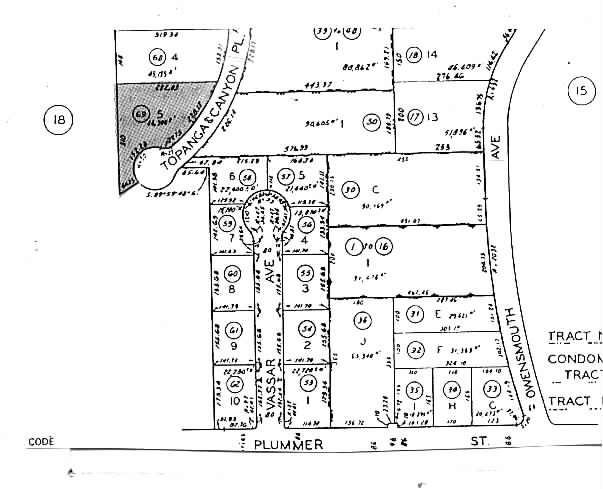 9631 Topanga Canyon Pl, Chatsworth, CA for sale - Plat Map - Image 3 of 12