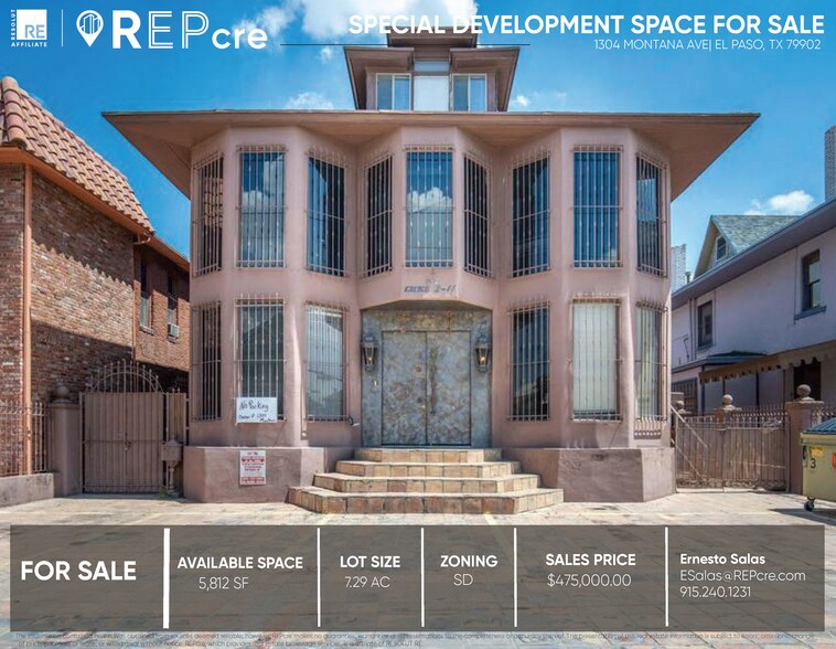1304 Montana Ave, El Paso, TX à vendre - Photo du bâtiment - Image 2 de 3