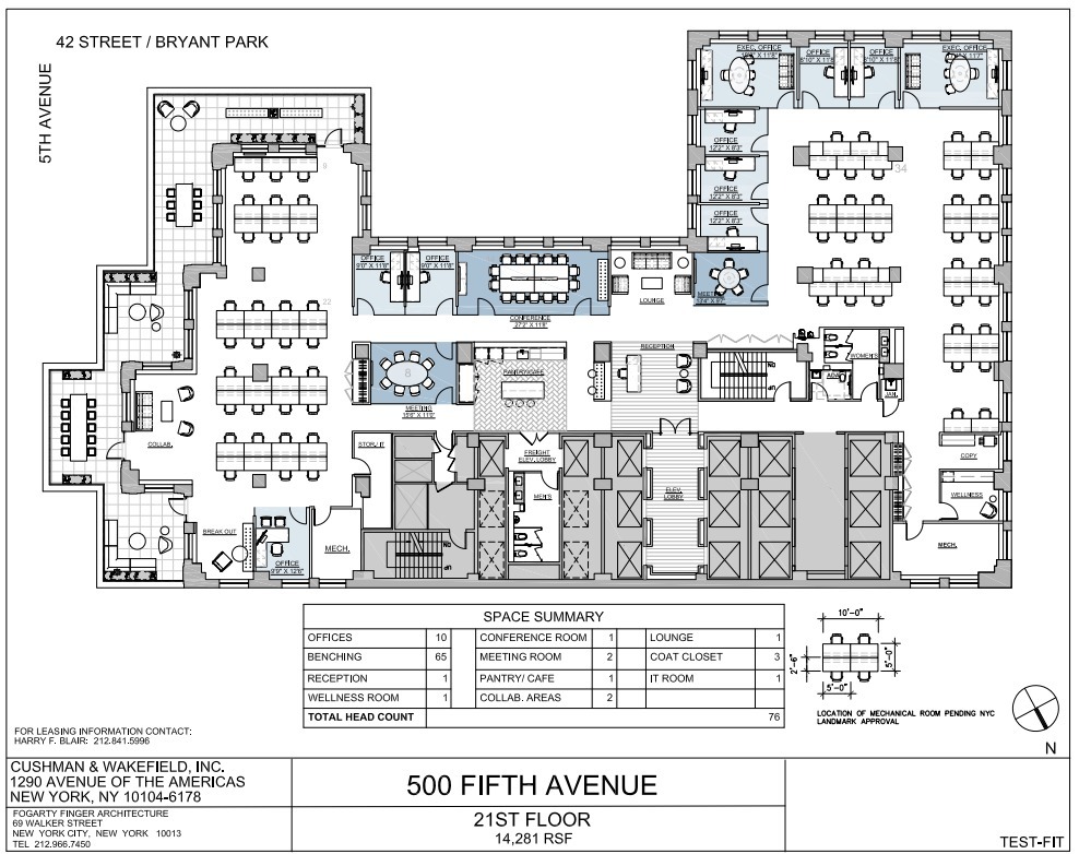 500 Fifth Ave, New York, NY for lease Floor Plan- Image 1 of 3