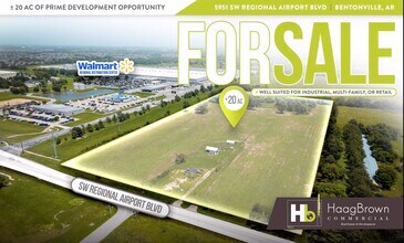 5951 SW Regional Airport Blvd, Bentonville, AR - Aerial map view - Image1
