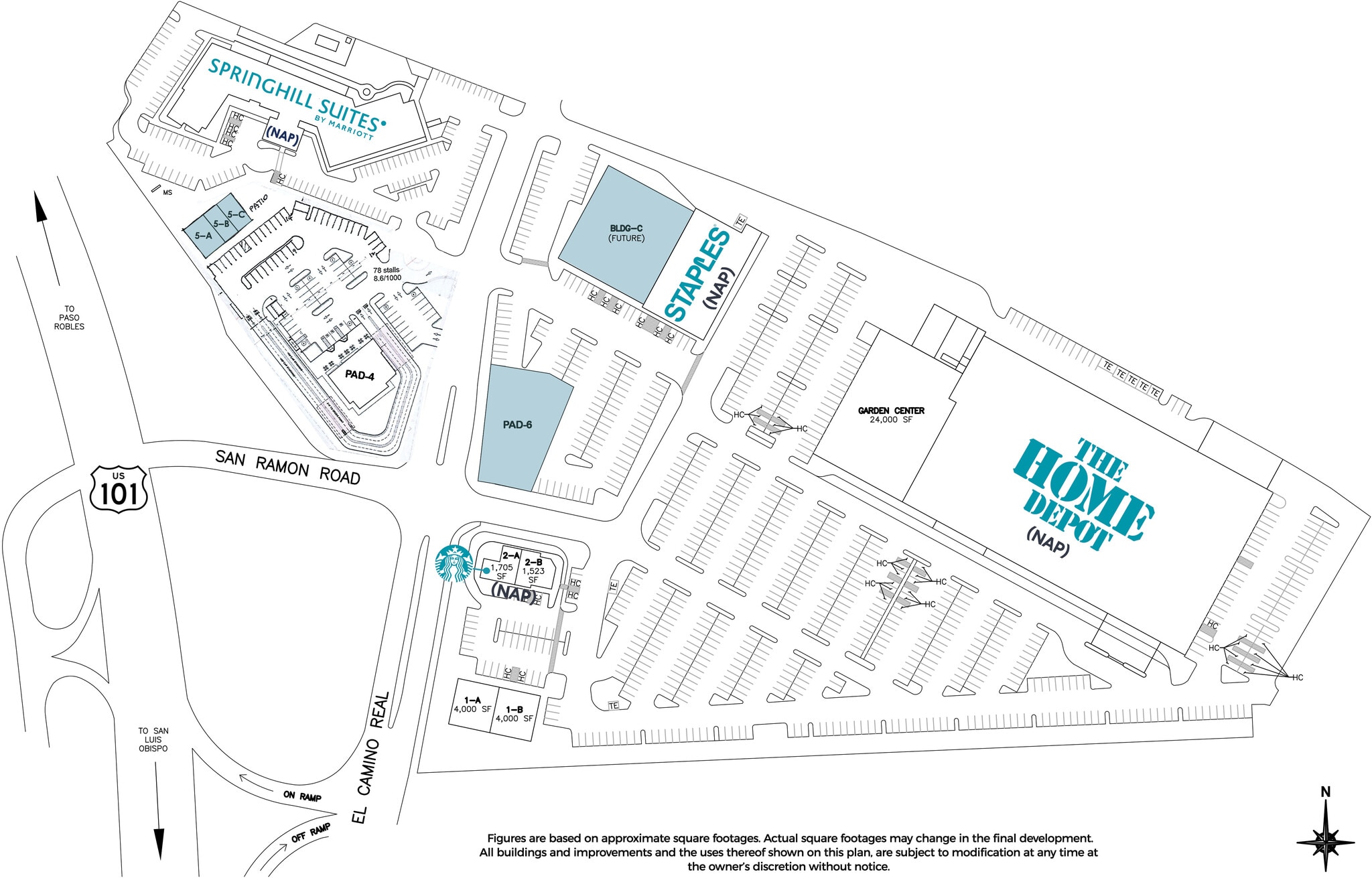 905 El Camino Real, Atascadero, CA for lease Site Plan- Image 1 of 1