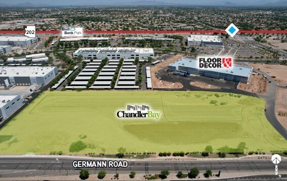 1825 E Germann Rd, Chandler, AZ à louer - Aérien - Image 2 de 7