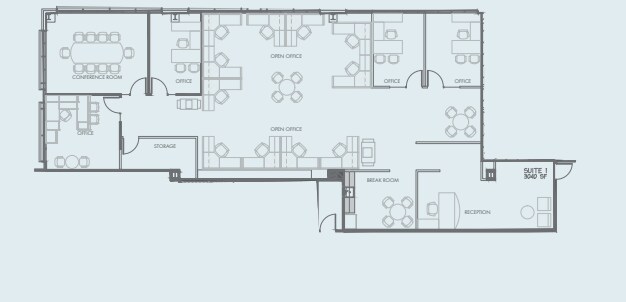 3003 Oak Rd, Walnut Creek, CA à louer Plan d’étage- Image 1 de 1