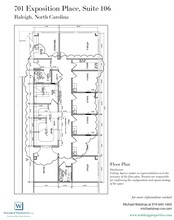 701 Exposition Pl, Raleigh, NC à louer Plan d’étage- Image 1 de 1