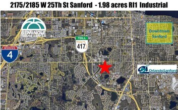 2175-2185 W 25th St, Sanford, FL - Aerial  map view