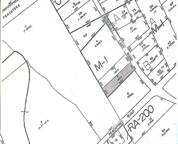 4590 S Berkley Lake Rd, Norcross, GA à louer - Plan cadastral - Image 2 de 3