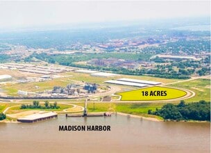 Bissell St, Madison, IL - Aérien Vue de la carte