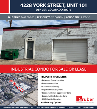 Plus de détails pour 4228-4238 York St, Denver, CO - Industriel à vendre