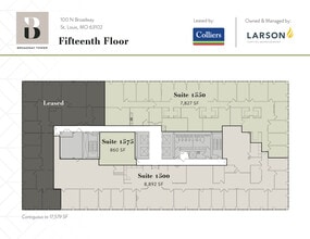 100 N Broadway, Saint Louis, MO à louer Plan d’étage- Image 1 de 1
