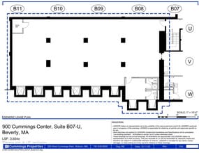 900 Cummings Ctr, Beverly, MA à louer Plan d’étage- Image 1 de 1