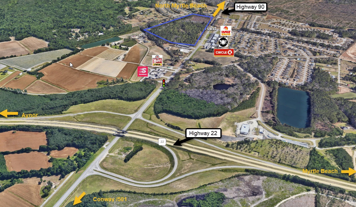 Tbd Highway 90, Longs, SC for sale Aerial- Image 1 of 4