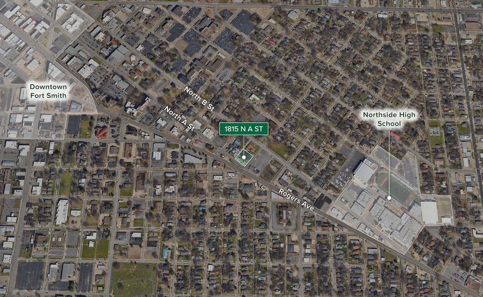 1825 N A St, Fort Smith, AR for sale - Aerial - Image 2 of 5