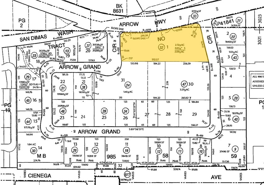 706-754 E Arrow Hwy, Covina, CA for lease - Plat Map - Image 3 of 5