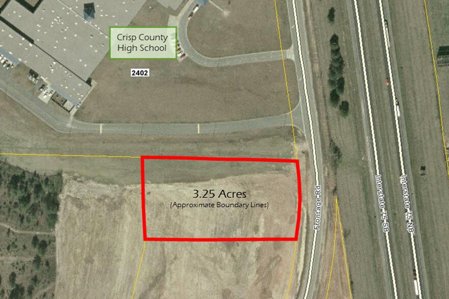 Frontage Rd, Cordele, GA for sale - Aerial - Image 2 of 2