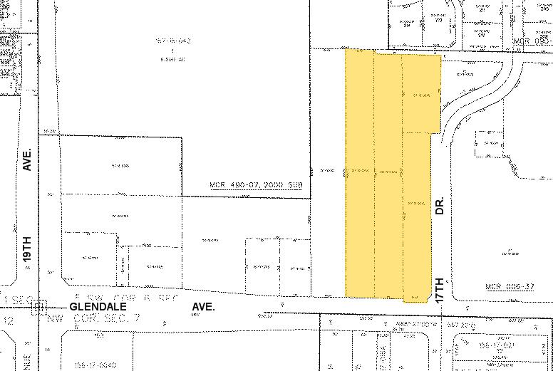1728 W Glendale Ave, Phoenix, AZ à louer - Plan cadastral - Image 2 de 10