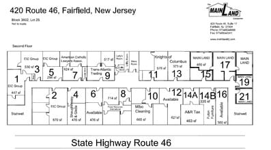 420 Rt 46 E, Fairfield, NJ à louer Plan d’étage- Image 1 de 2