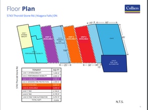 5743 Thorold Stone Rd, Niagara Falls, ON à louer Plan d’étage- Image 1 de 1