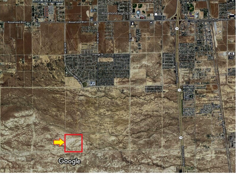 40th St W & Gaskell Rd, Rosamond, CA for sale - Aerial - Image 1 of 1