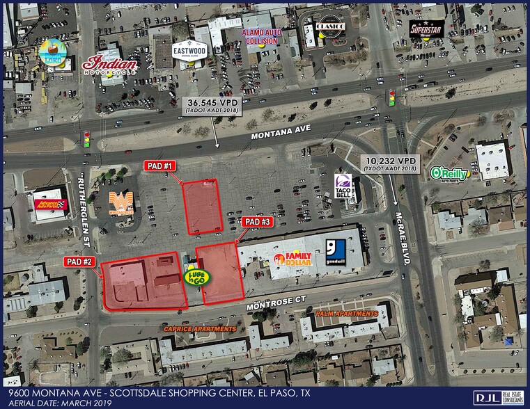 9600 Montana Ave, El Paso, TX à vendre - Aérien - Image 1 de 1