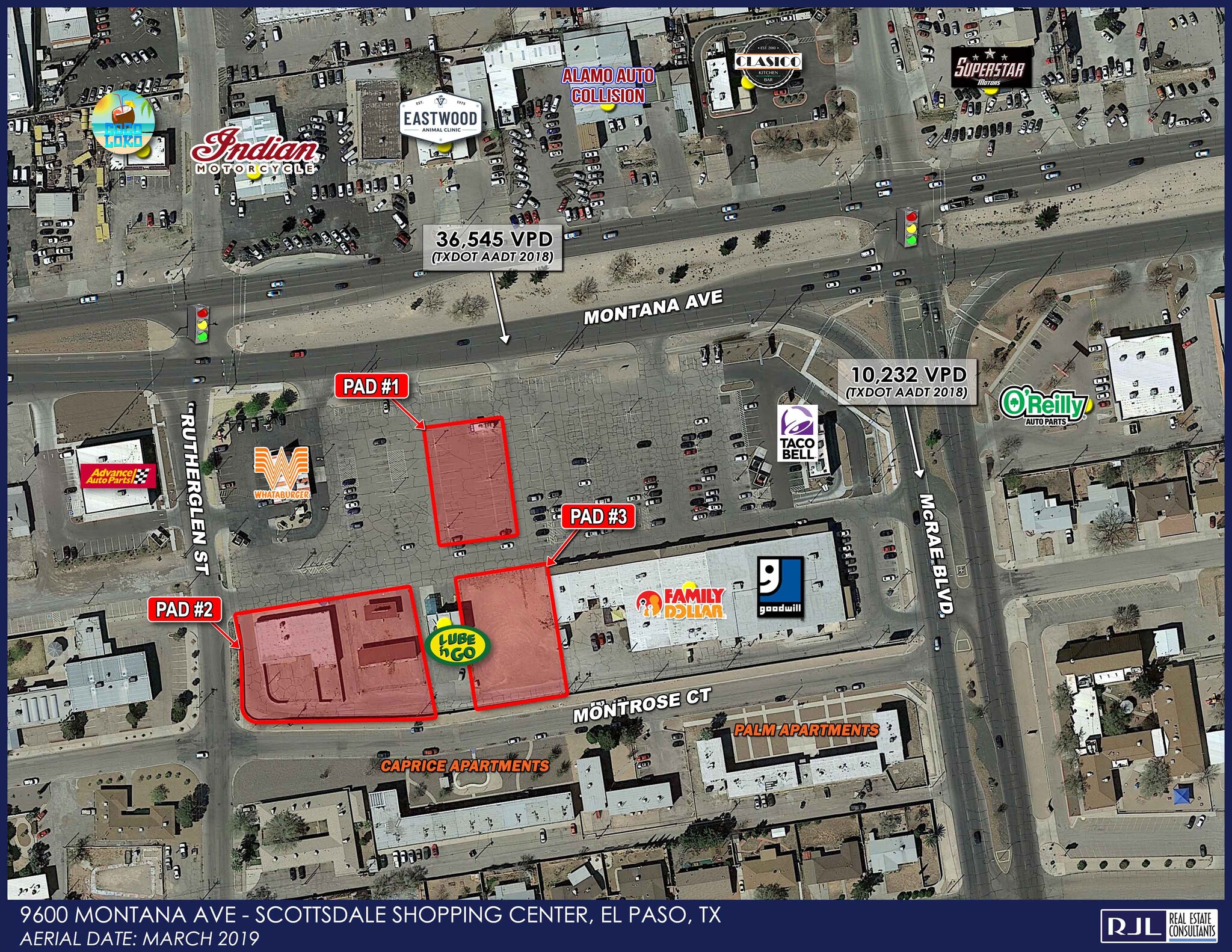 9600 Montana Ave, El Paso, TX for sale Aerial- Image 1 of 1