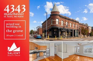 Plus de détails pour 4343-4353 Manchester Ave, Saint Louis, MO - Vente au détail à vendre