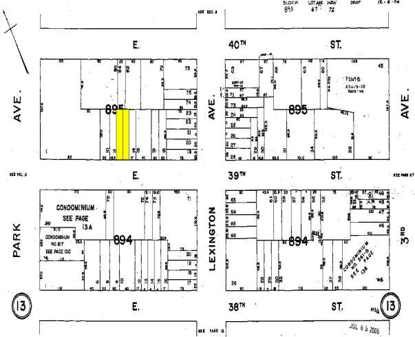 115 E 39th St, New York, NY à vendre - Plan cadastral - Image 3 de 4