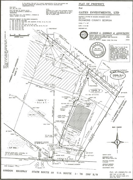 1647 Gordon Hwy, Augusta, GA à louer - Plan cadastral - Image 2 de 24