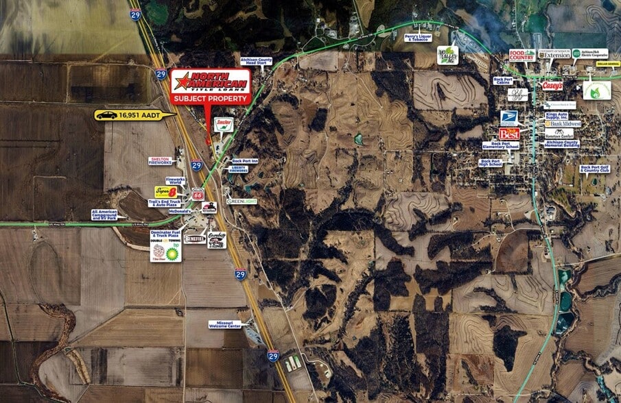 110 Liberty Ln, Rock Port, MO for sale - Aerial - Image 3 of 3