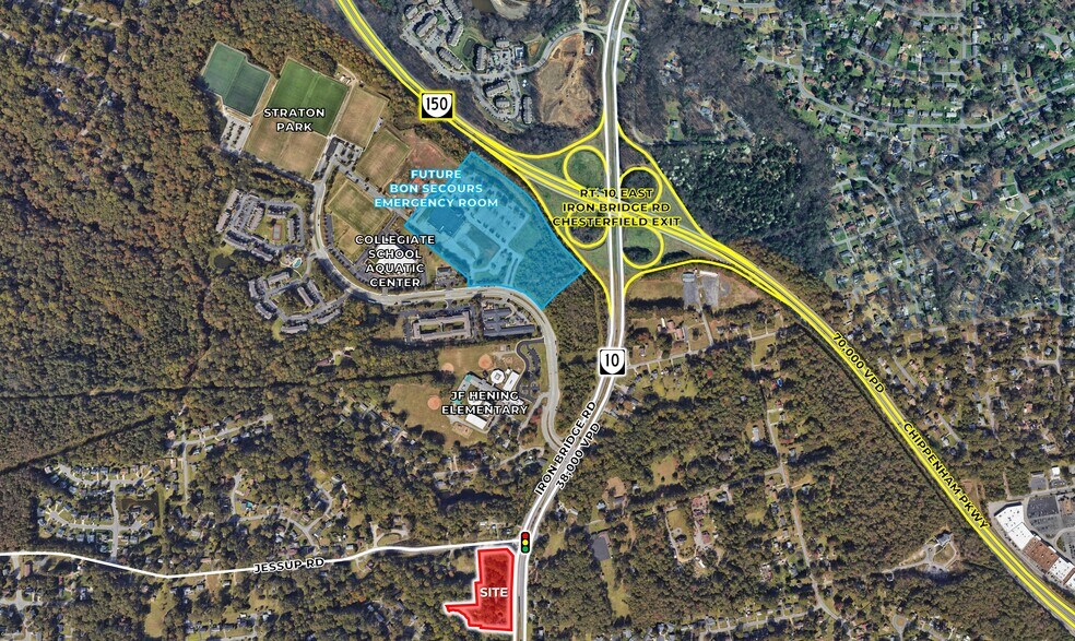 5400-5436 Iron Bridge Rd, North Chesterfield, VA à vendre - Photo du bâtiment - Image 3 de 3