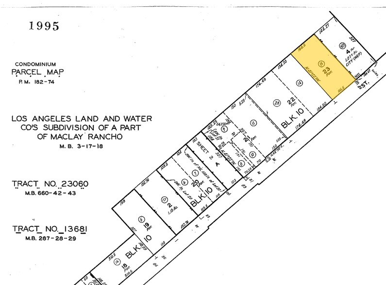 11619-11623 Sheldon St, Sun Valley, CA à louer - Plan cadastral - Image 2 de 2