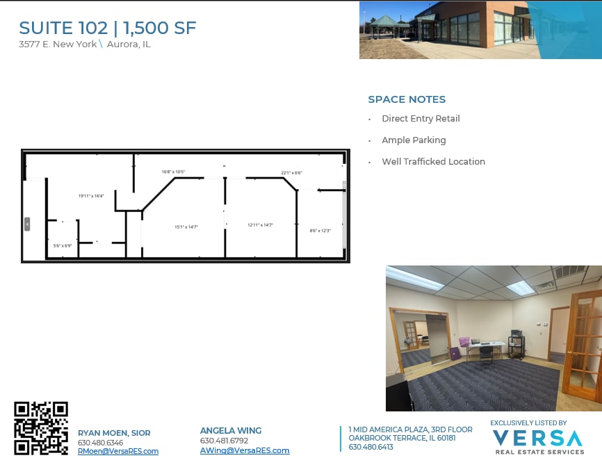 3577 E New York St, Aurora, IL à louer Plan d’étage- Image 1 de 4