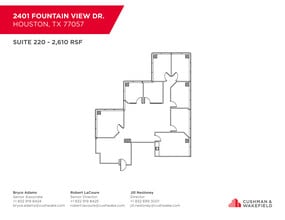 2401 Fountain View Dr, Houston, TX for lease Floor Plan- Image 1 of 1