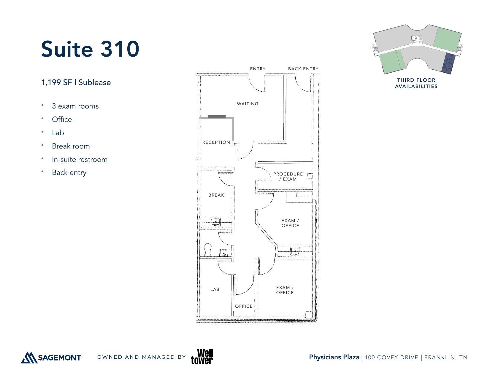 100 Covey Dr, Franklin, TN for lease Floor Plan- Image 1 of 1
