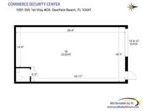 1533-1717 SW 1st Way, Deerfield Beach, FL à louer Plan d  tage- Image 2 de 2