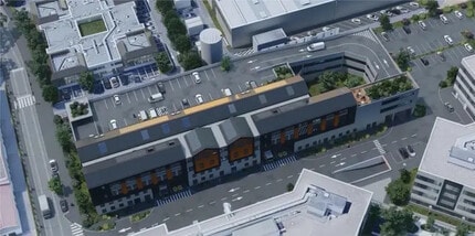Nanterre, HDS - Aerial map view