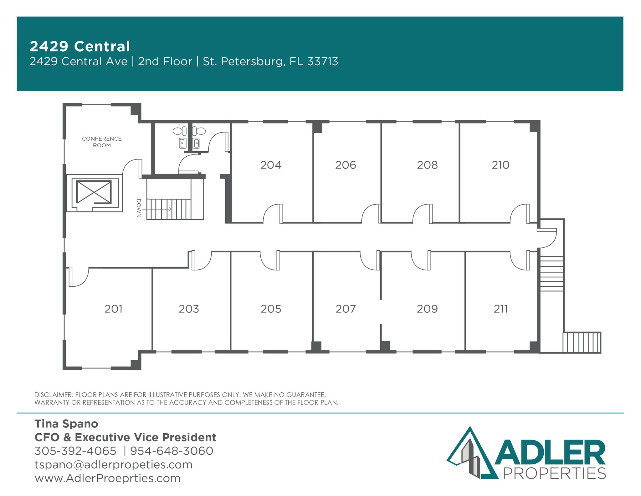 2429 Central Ave, Saint Petersburg, FL for lease Floor Plan- Image 1 of 1