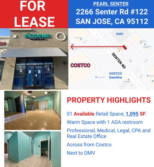 2266-2268 Senter Rd, San Jose, CA à louer - Photo du bâtiment - Image 2 de 8