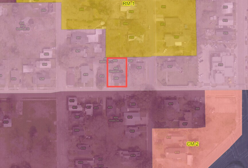 406 & 408 Voorhies St, Lafayette, LA for sale - Plat Map - Image 3 of 3