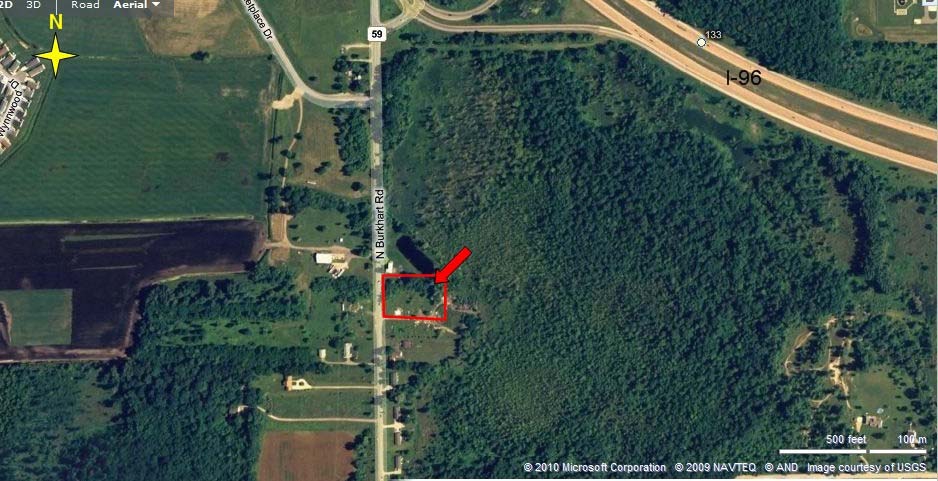 582 N Burkhart Rd, Howell, MI for sale - Aerial - Image 2 of 4