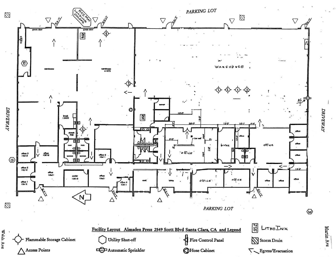 2555 Scott Blvd, Santa Clara, CA for lease Floor Plan- Image 1 of 1