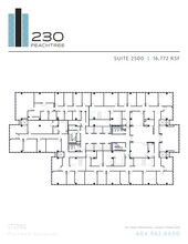 230 Peachtree St NW, Atlanta, GA à louer Plan de site- Image 1 de 1