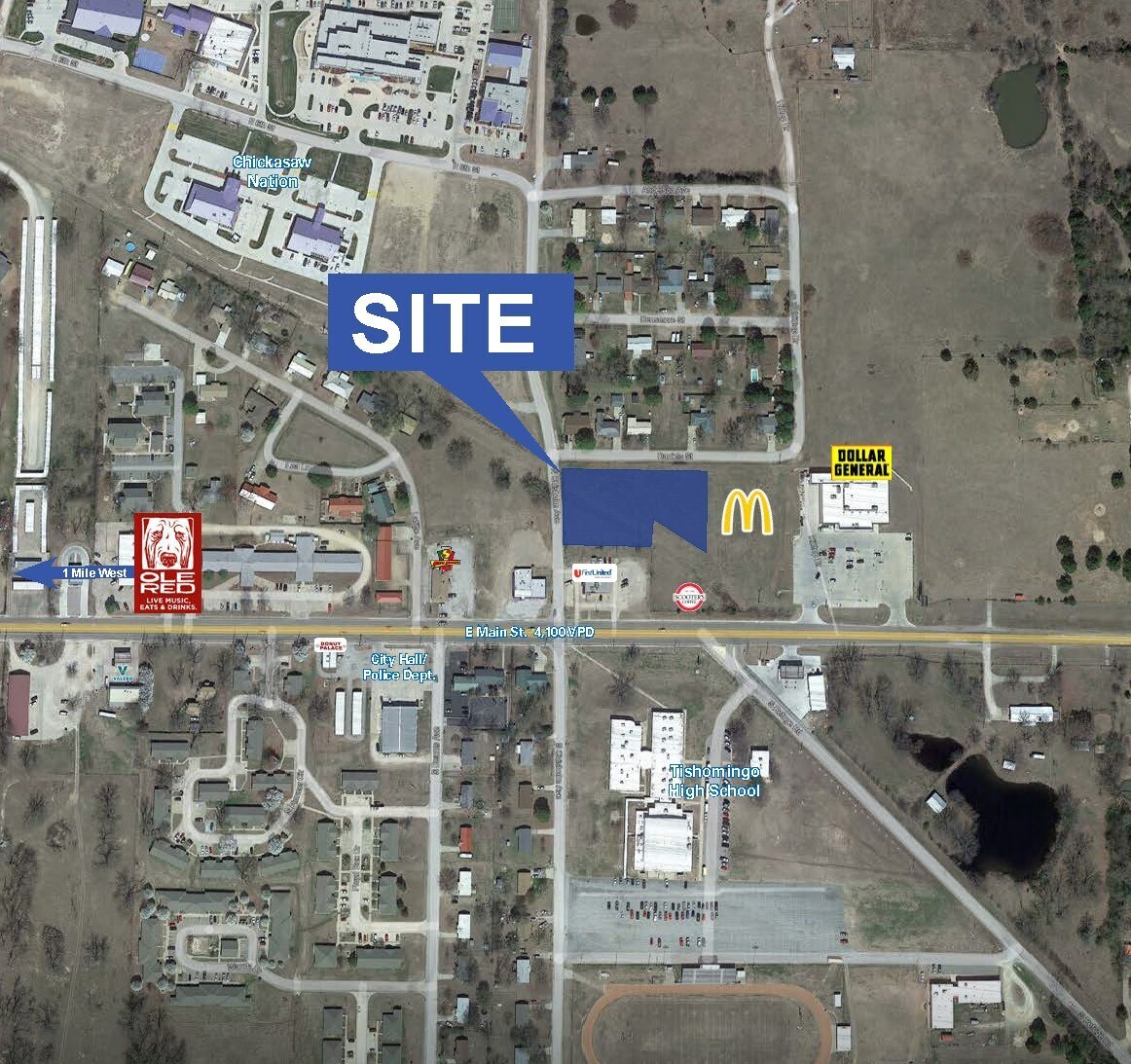 1305 Main Street, Tishomingo, OK for sale Primary Photo- Image 1 of 2