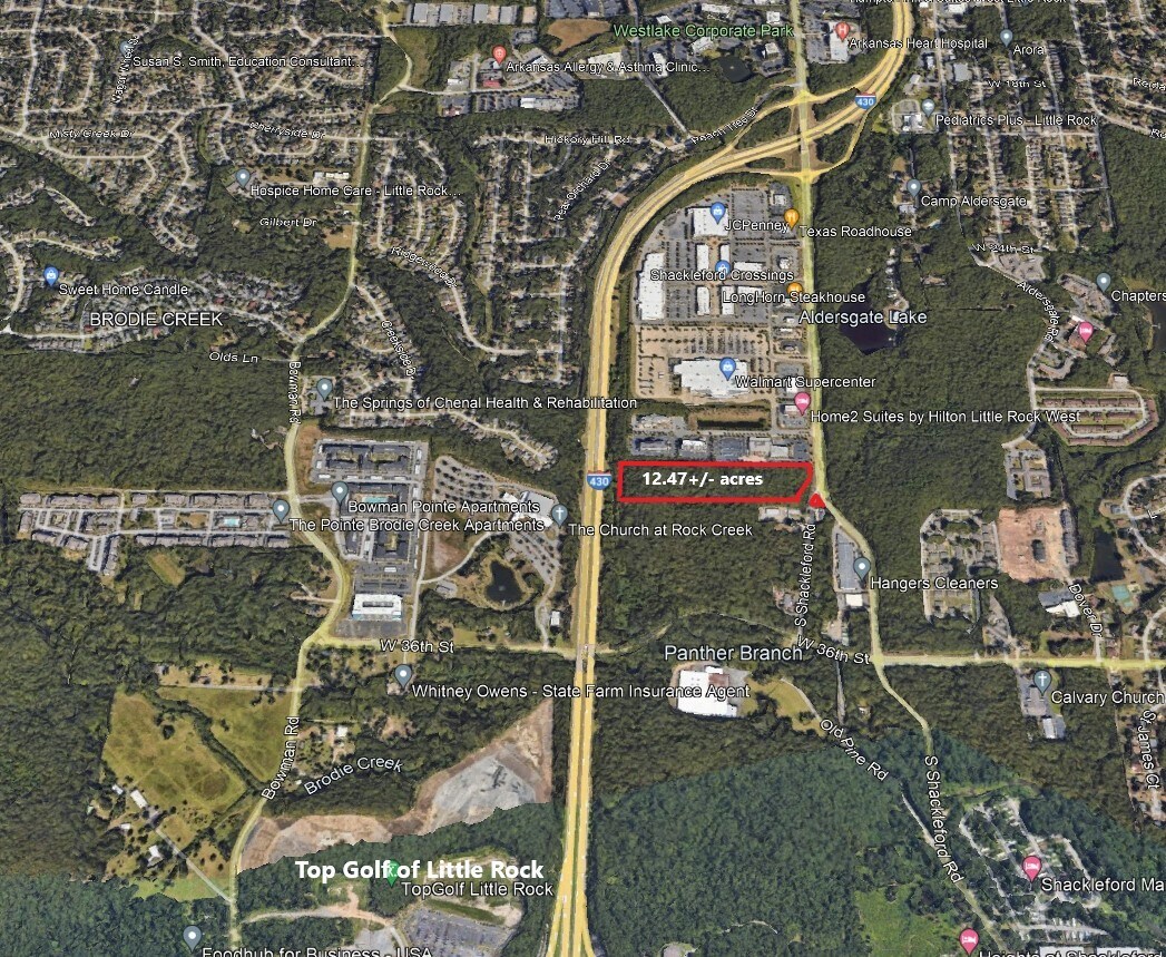 3000 Shackleford, Little Rock, AR à vendre Aérien- Image 1 de 8