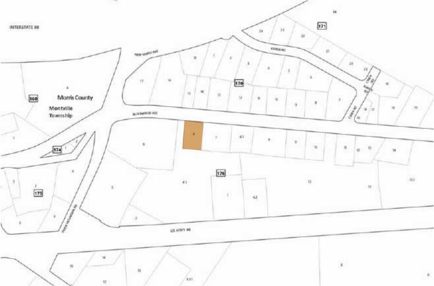 31 Bloomfield Ave, Pine Brook, NJ à vendre - Plan cadastral - Image 2 de 2