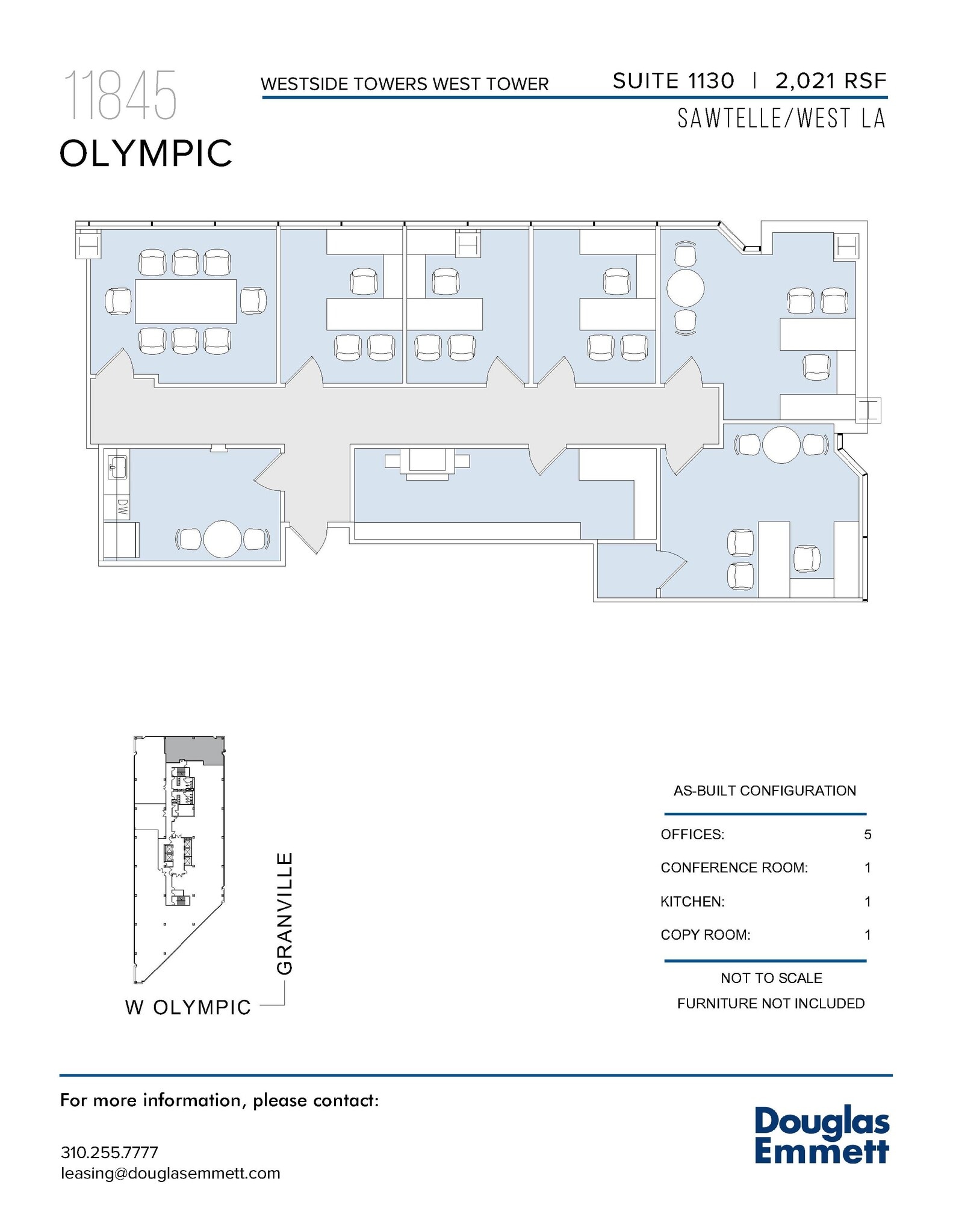 11845 W Olympic Blvd, Los Angeles, CA à louer Plan d’étage- Image 1 de 1