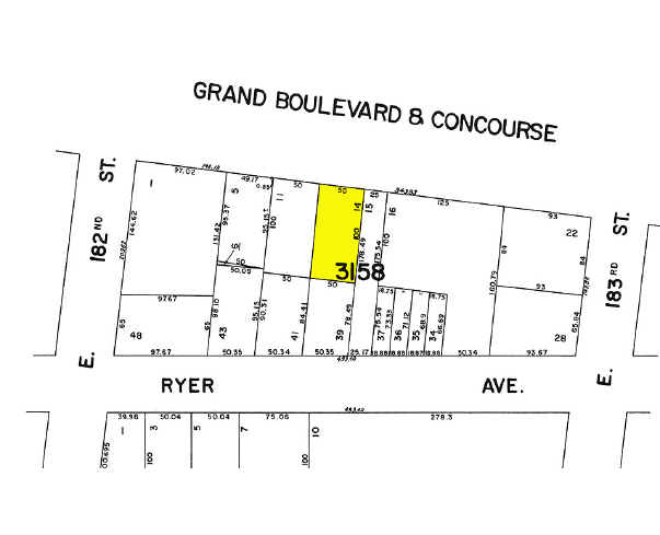 2250 Grand Concourse, Bronx, NY à louer - Plan cadastral - Image 3 de 3