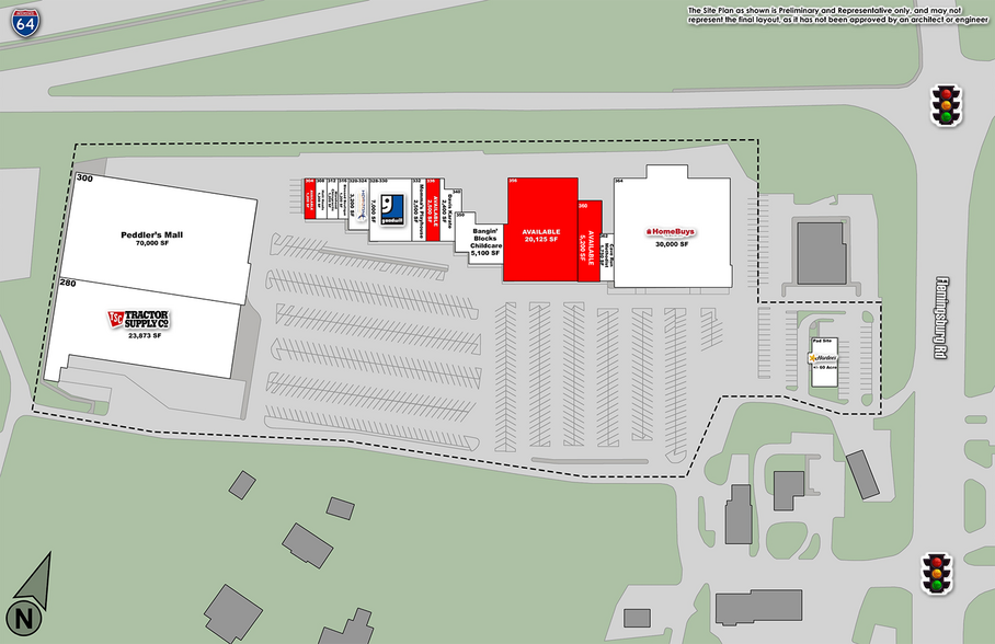 308-364 Pine Crest Rd, Morehead, KY for lease - Site Plan - Image 3 of 7