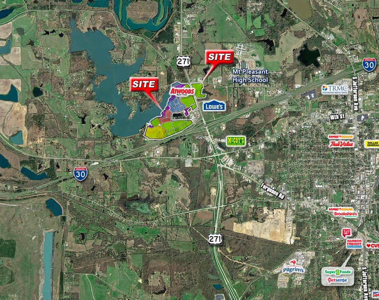 I 30, Mount Pleasant, TX for sale - Aerial - Image 2 of 3